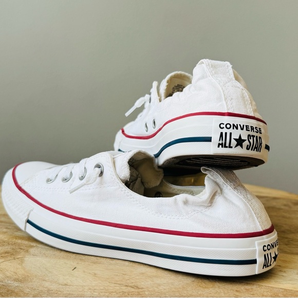 Converse Chuck Taylor All-Star shoreline slip on sneaker white women 6 canvas - Picture 2 of 10